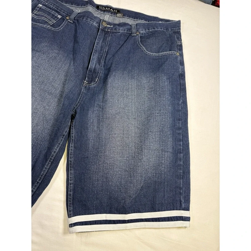 Koman Denim Shorts Size 44 Blue Jean Jorts Y2K Baggy Skate Hip Hop Streetwear